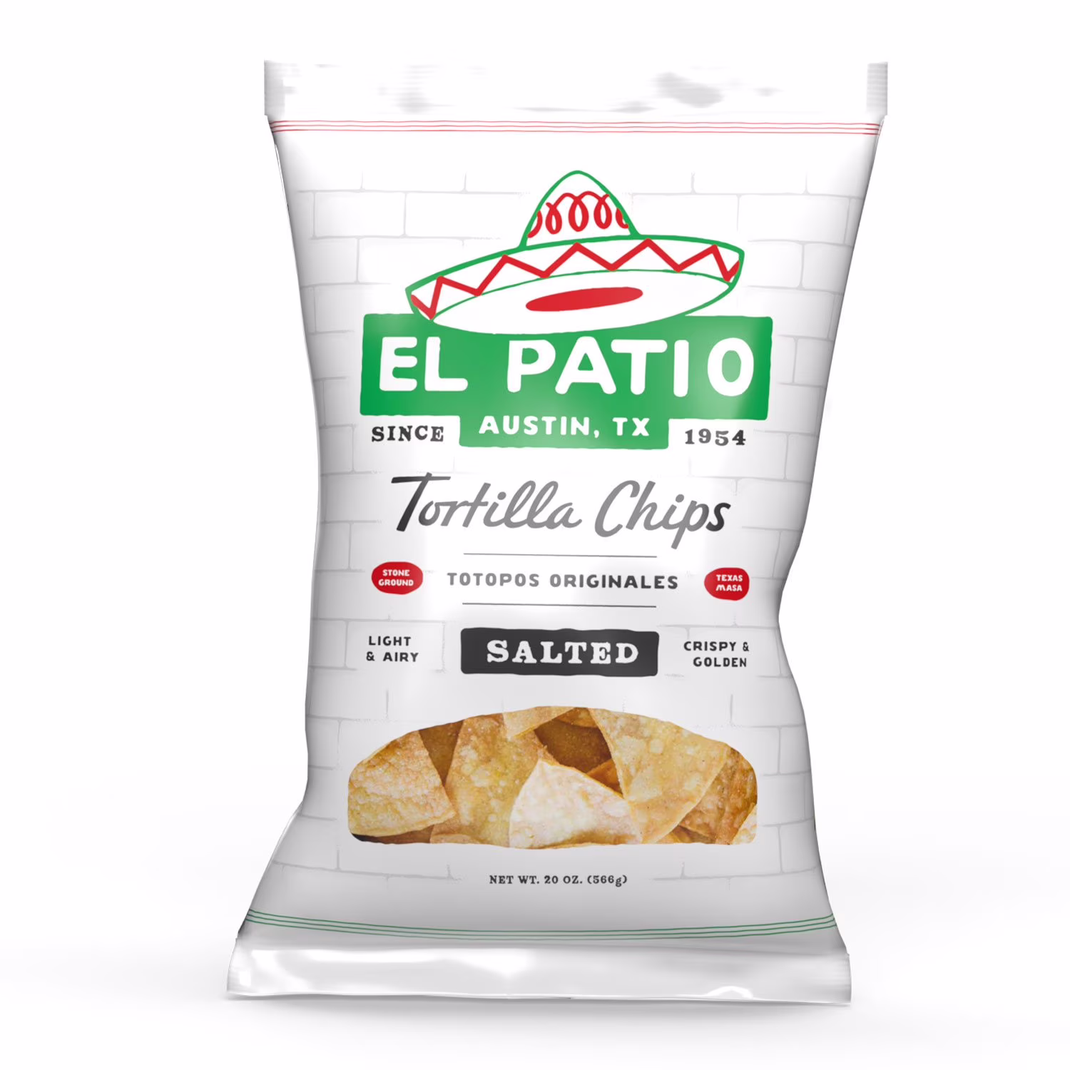 El Patio Salted Tortilla Chips 20 oz