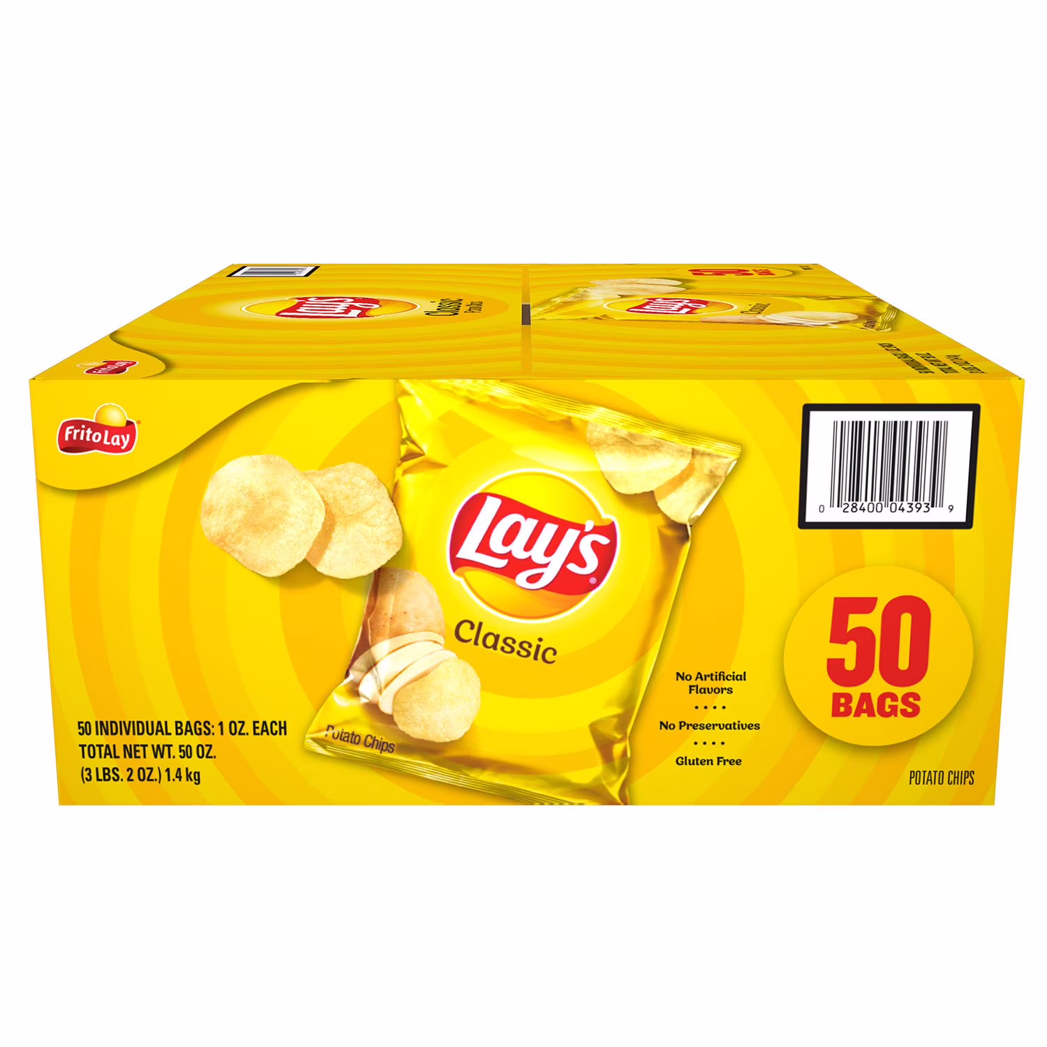 Lay's Classic Potato Chips 1 oz 50  Count