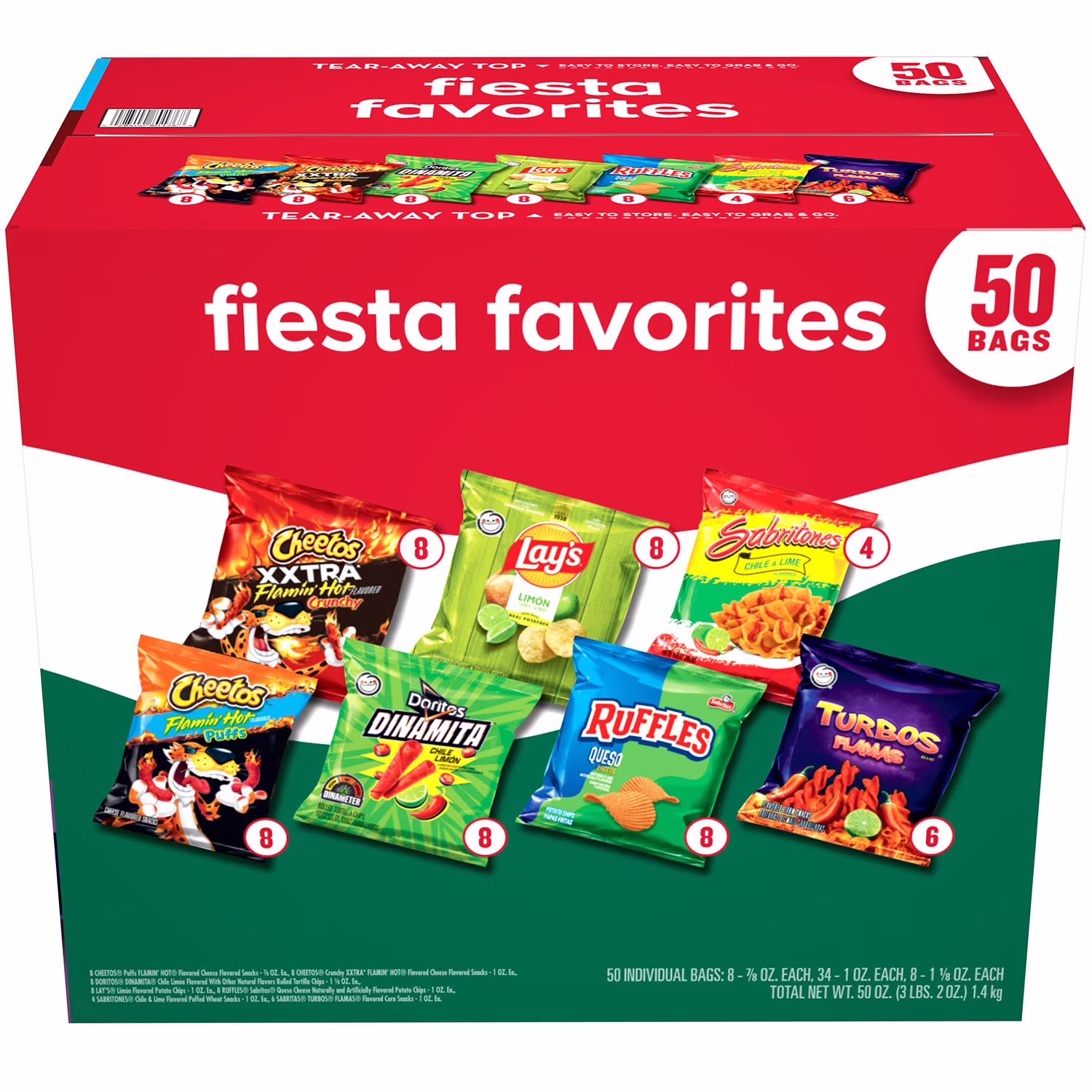 Frito Lay Fiesta Favorites Snack Mix 50 each