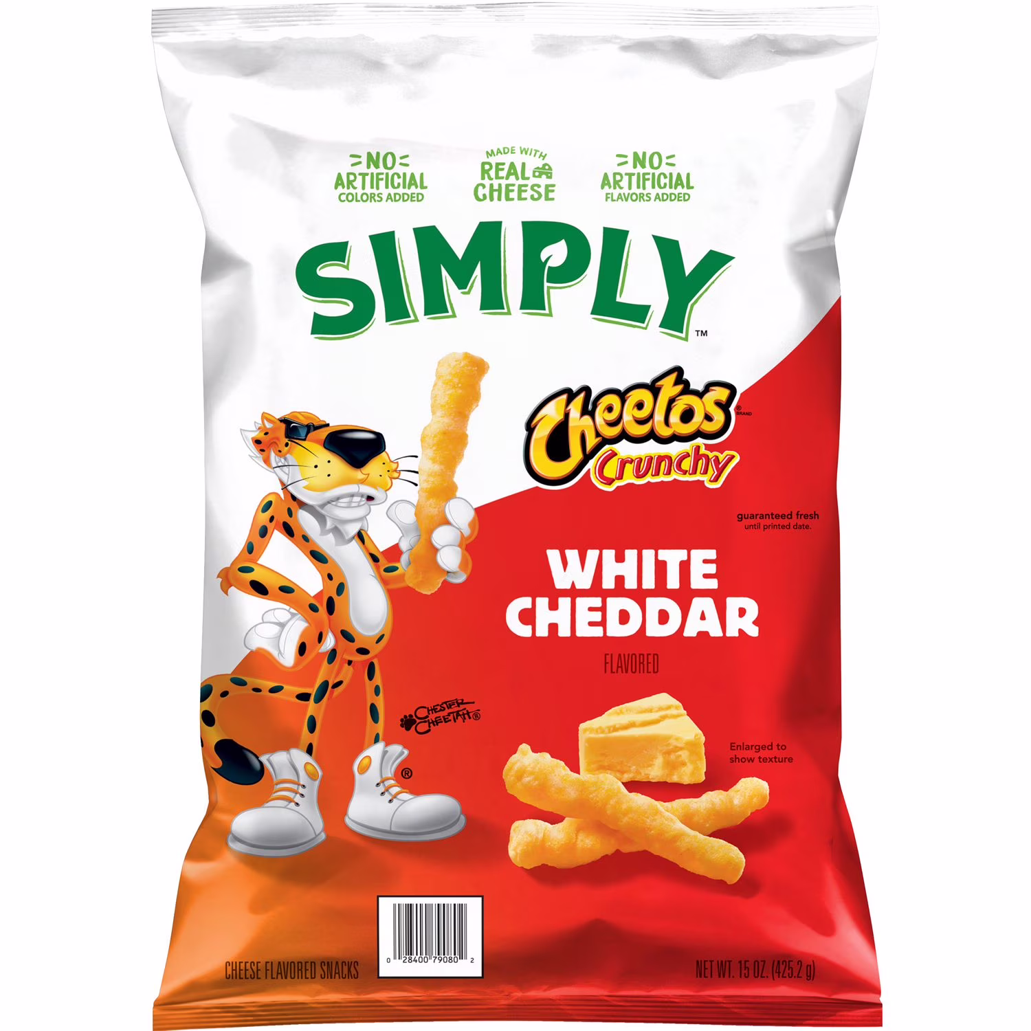 Simply White Cheddar Cheese Flavored Snacks 15 oz