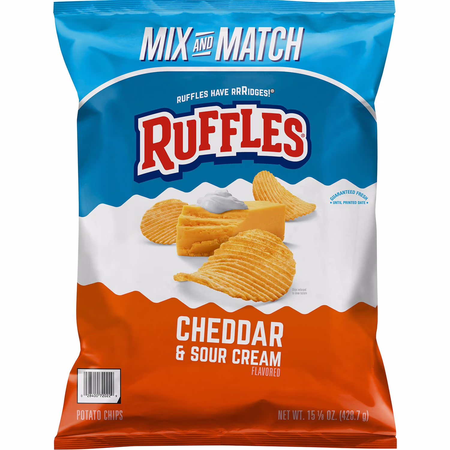 Ruffles Cheddar & Sour Cream Flavored Potato Chips 15.13 oz