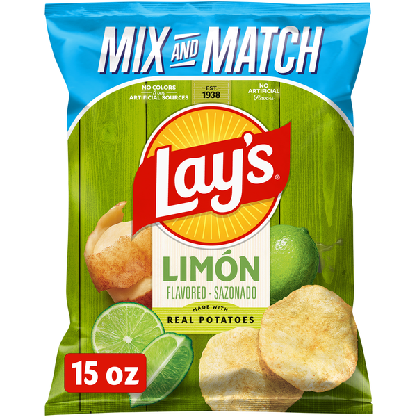 Lay's Potato Chips Limon 15 oz