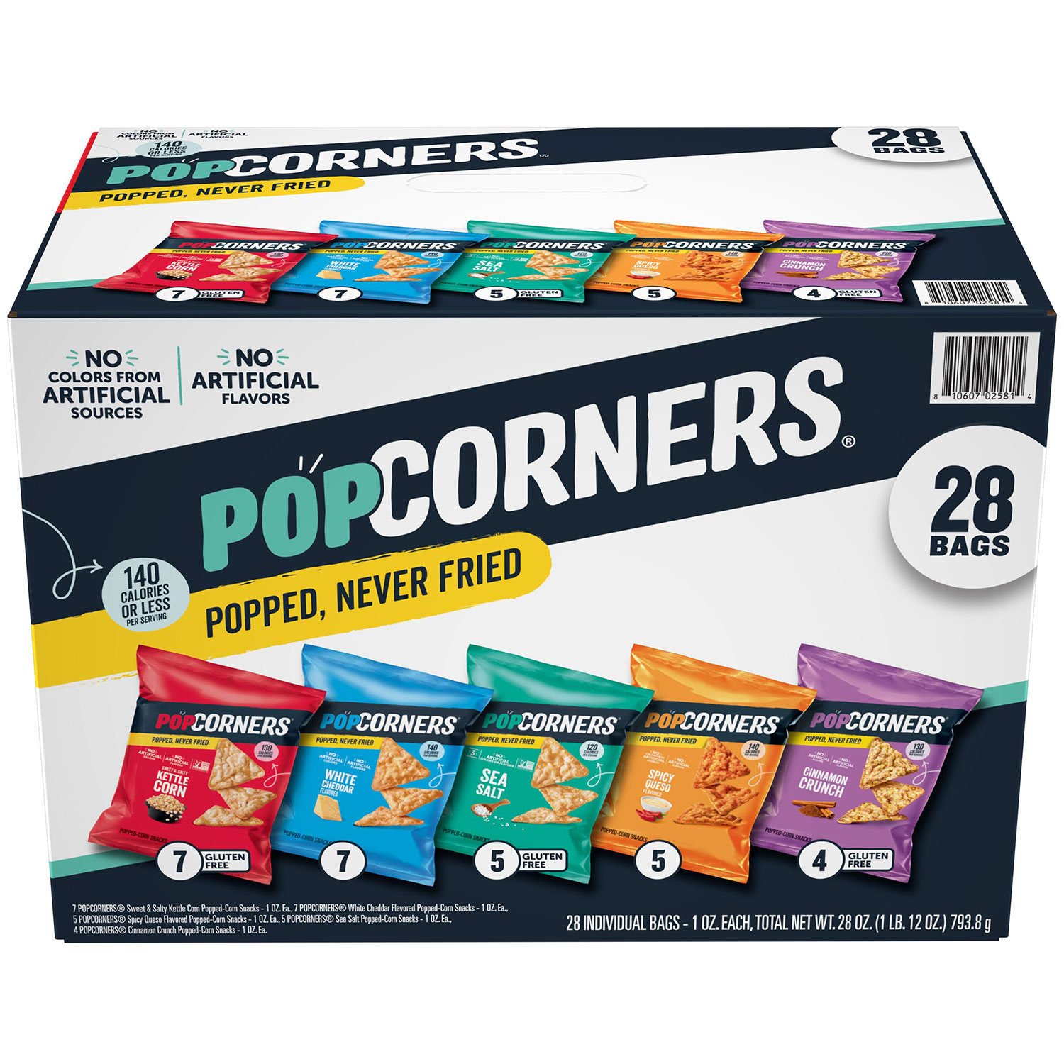 PopCorners Popped Corn Snack Variety Pack 28 ct