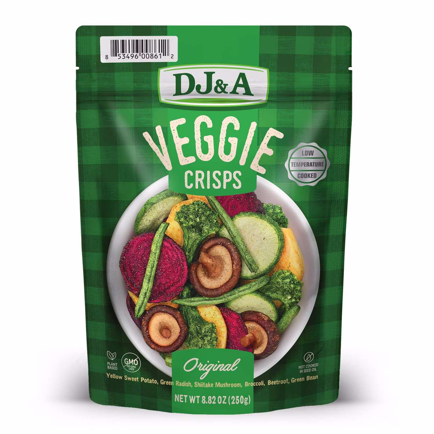 Dj&a Veggie Crisps Original 8.8 oz