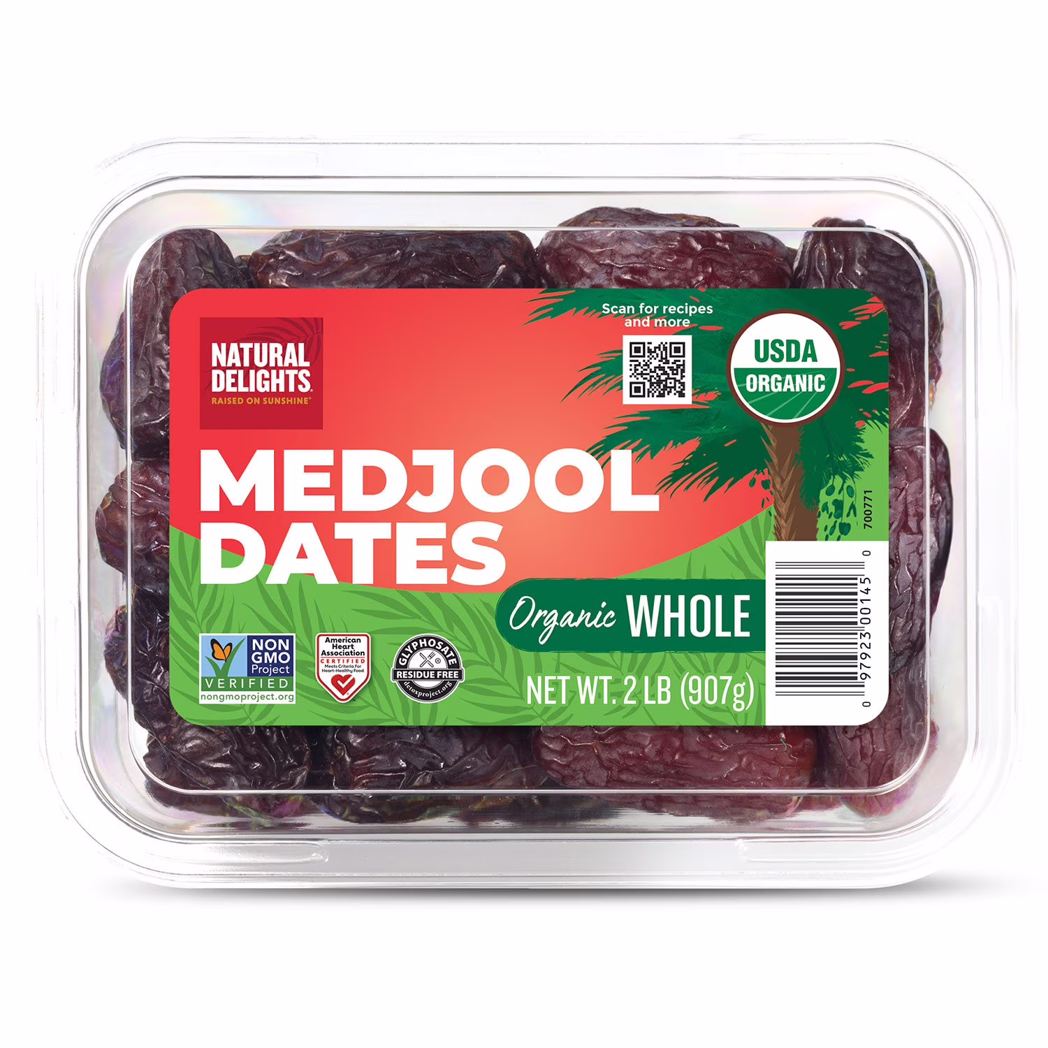 Natural Delights Organic Fresh Medjool Dates 2 lb