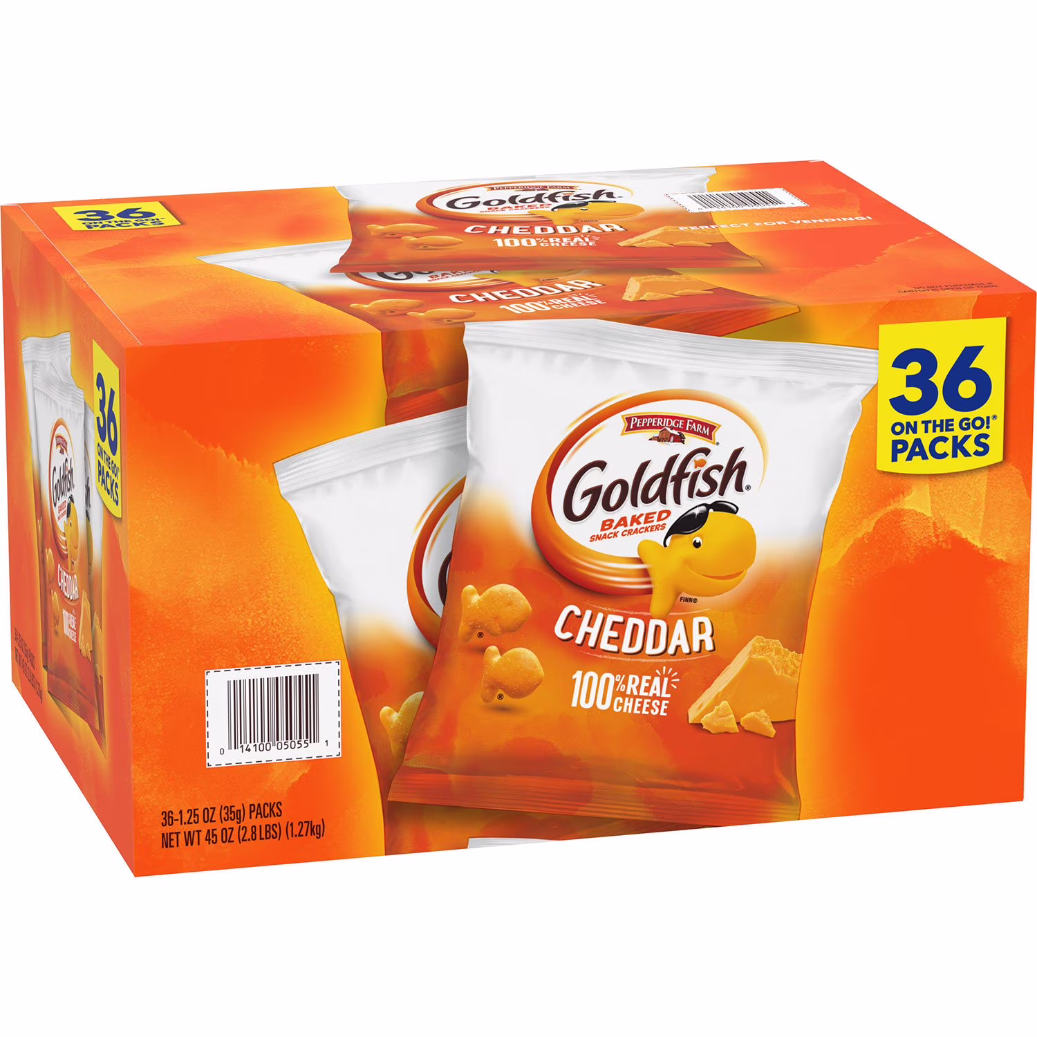 Pepperidge Farm Goldfish Cheddar Cheese Crackers 1.25 oz 36  Count