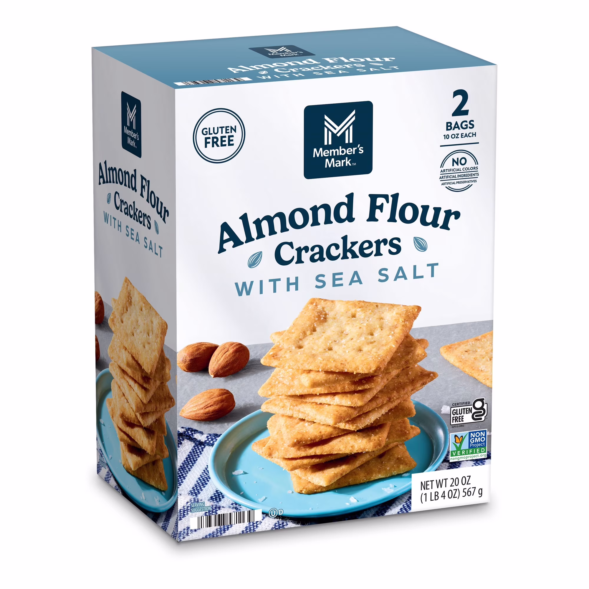 Member’s Mark Almond Flour Crackers with Sea Salt 2 ct