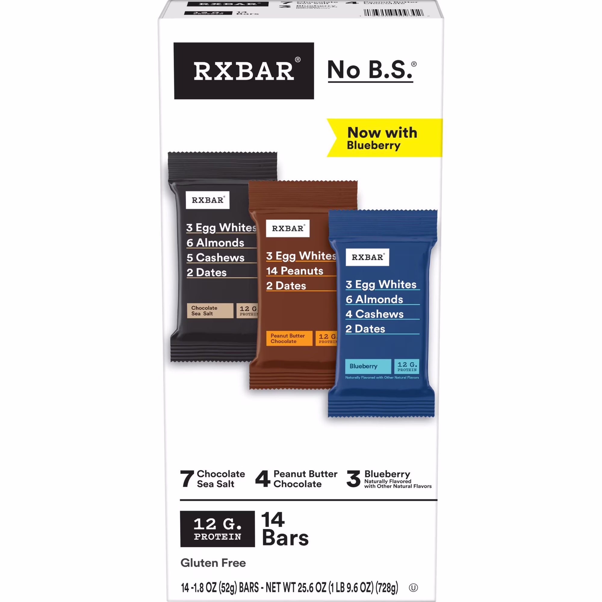 Rxbar Variety Pack Protein Bars, Protein Snacks 25.6 oz