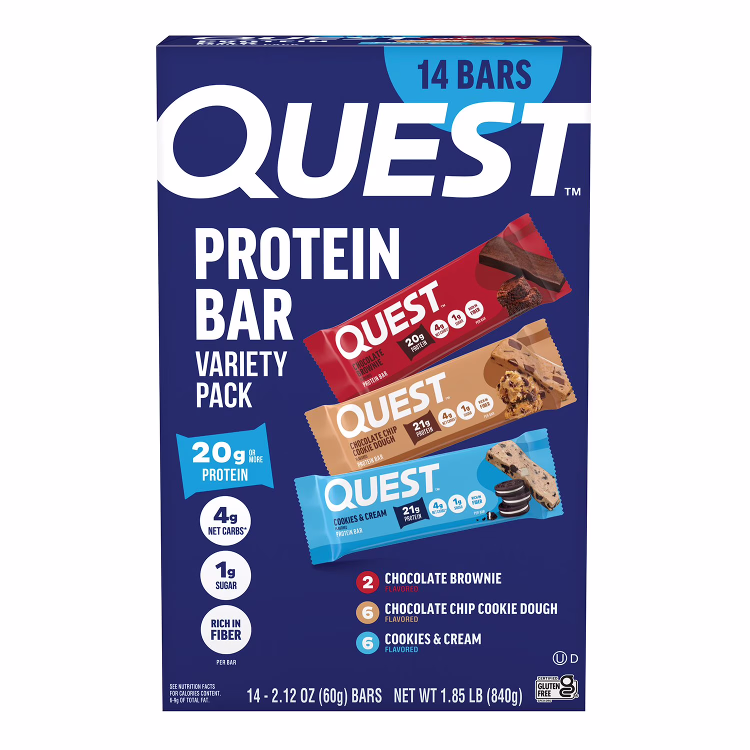 Quest Protein Bar Variety Pack 1 each