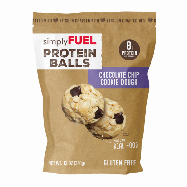 simplyFUEL Chocolate Chip Cookie Dough Protein Balls 12 oz