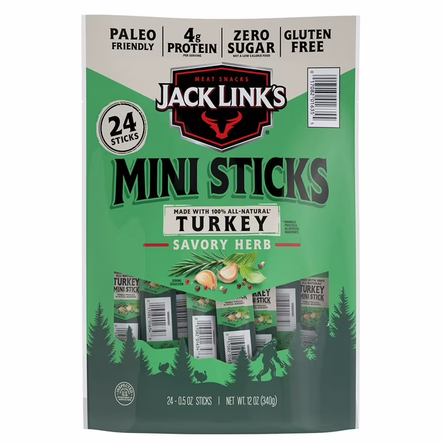 Jack Link's Turkey Savory Herb Mini Stick 12 oz