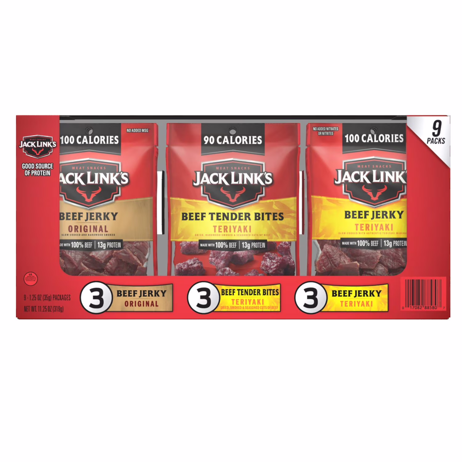 Jack Link's Beef Jerky Variety Pack 9 ct