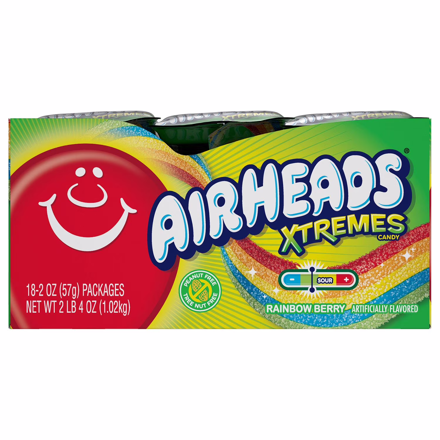 AirHeads Candy, Rainbow Berry 2 oz 18  Count