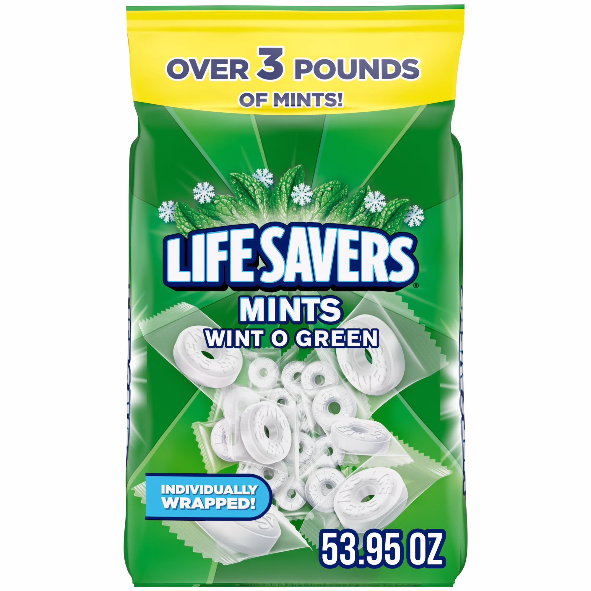 Life Savers Wint O Green Breath Mints Bulk Hard Candy Party Size 53.95 oz