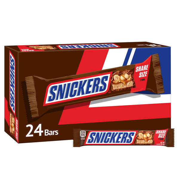SNICKERS Milk Chocolate Candy Bars Bulk Share Size