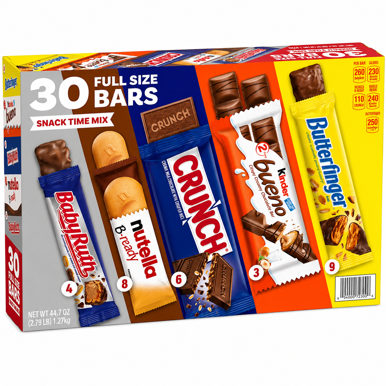 Ferrero Butterfinger, Kinder & Nutella B-Ready Assorted Variety Pack 30 ct