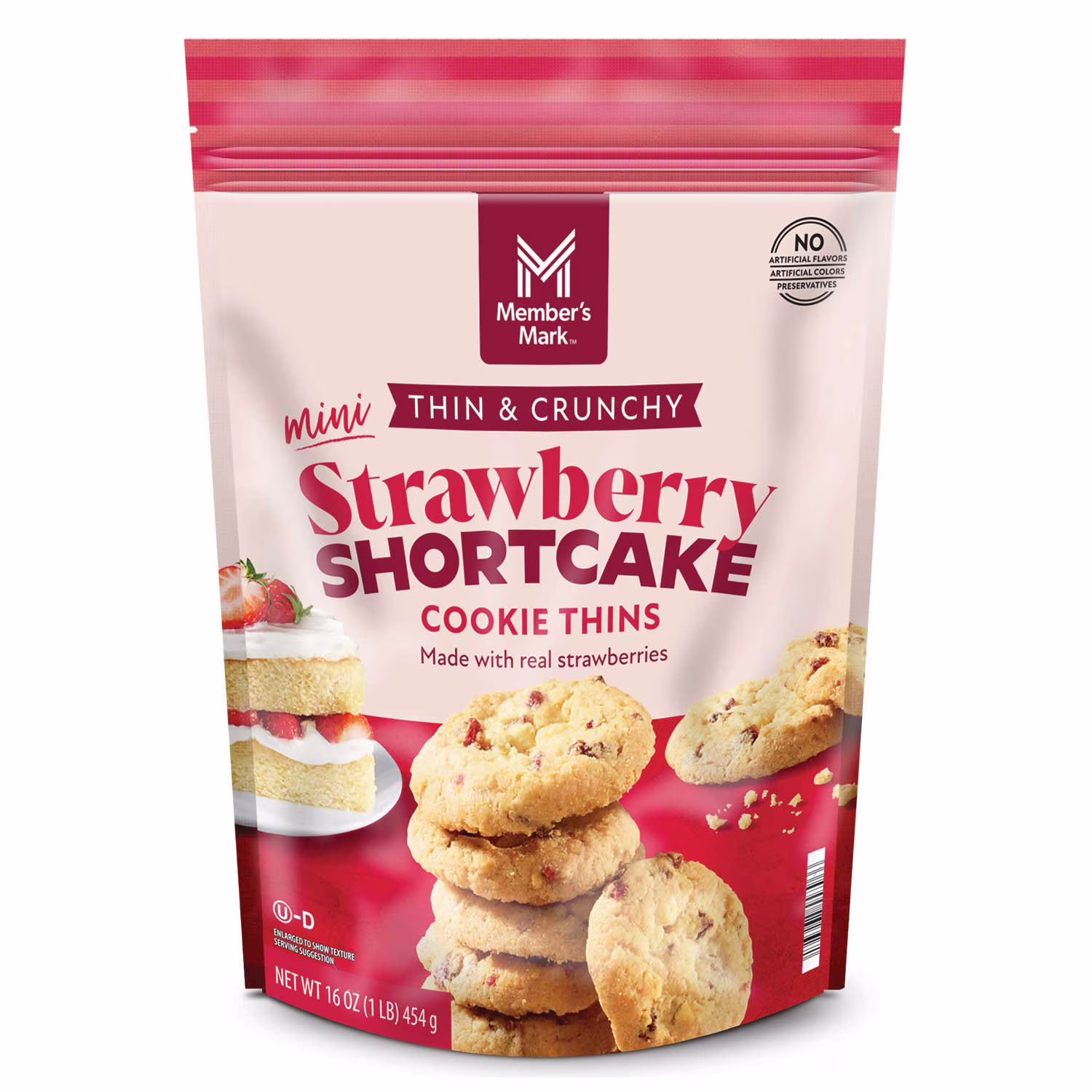Member’s Mark Mini Thin & Crunchy Strawberry Shortcake Cookie Thins 16 oz