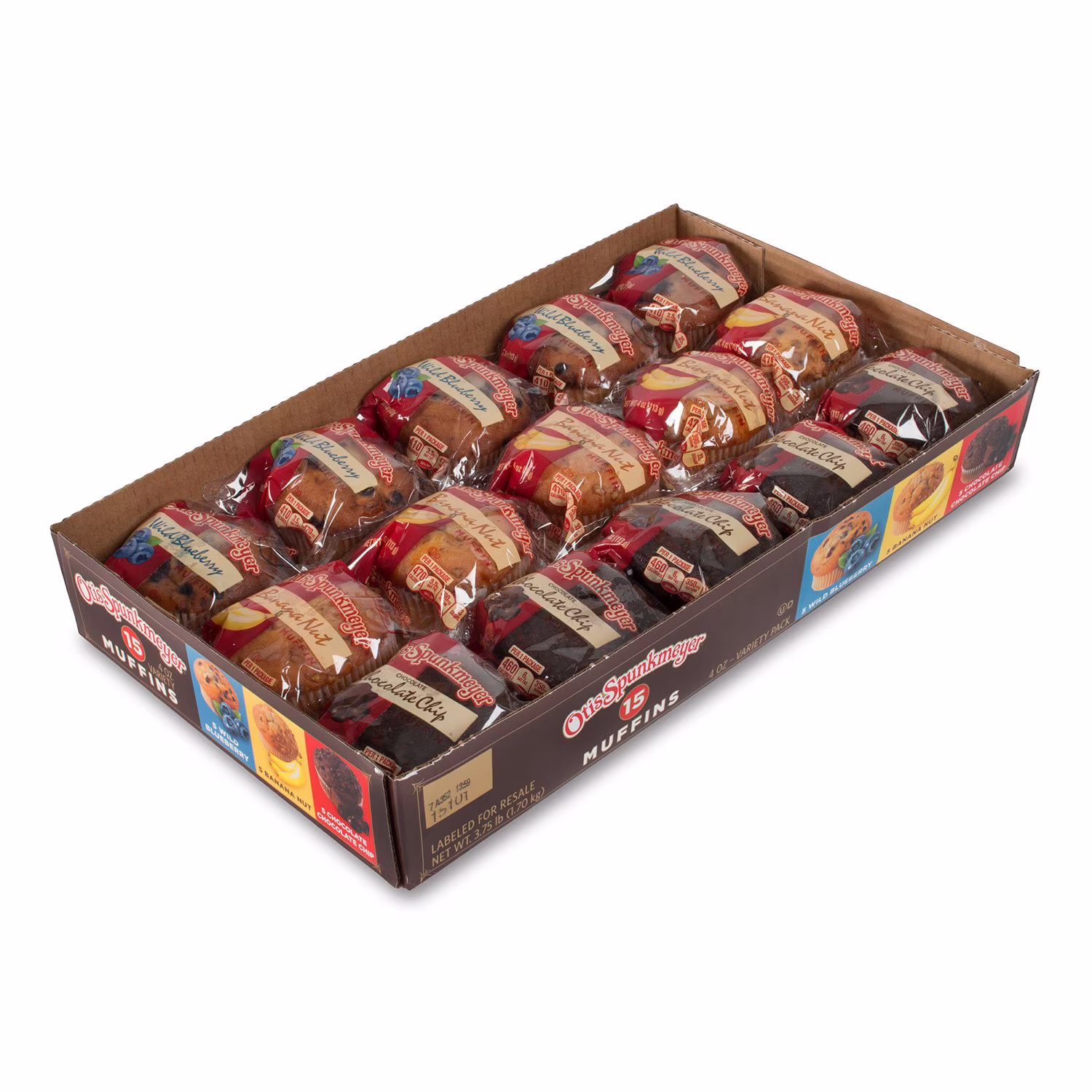 Otis Spunkmeyer Muffins, Variety Pack 4 oz  15  Count