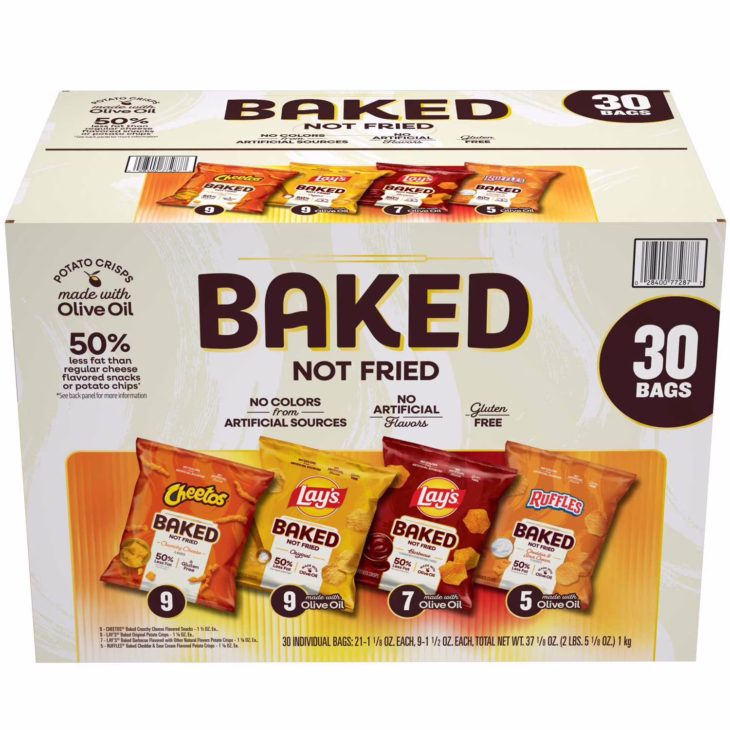 Frito Lay Snacks Baked Mix Variety Pack 30 each