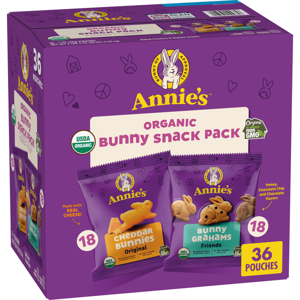 Annie's Organic Bunny Snack Variety Pack 36 ct