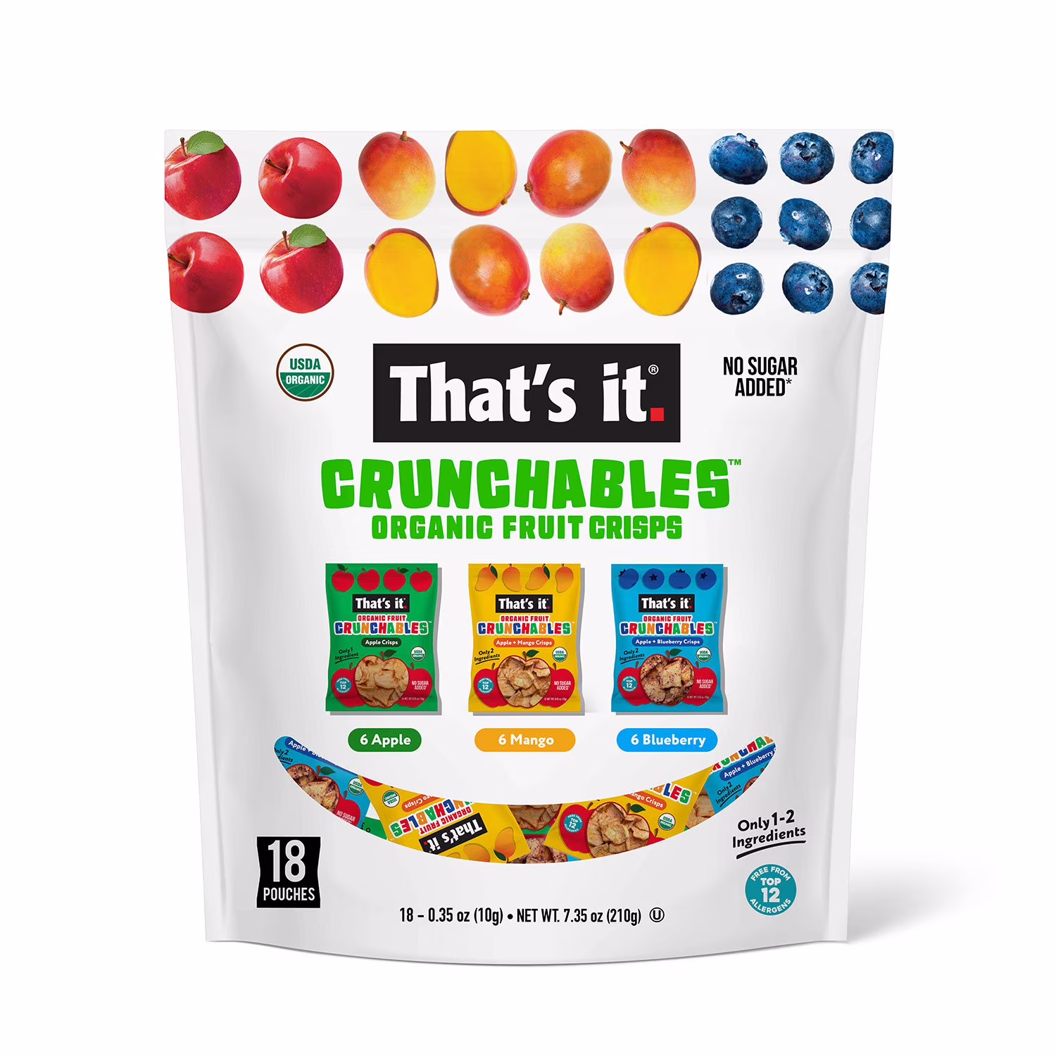 That’s it Crunchable Fruit Snacks