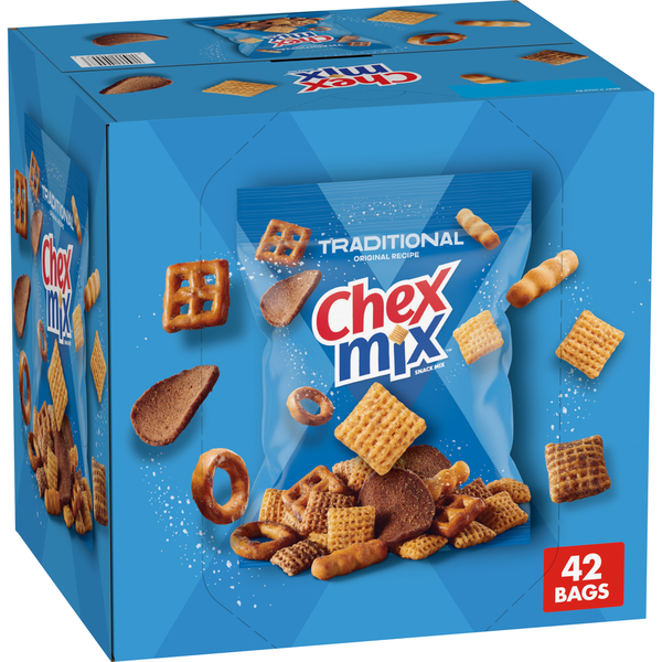 Chex Mix Traditional Original Recipe Snack Mix Multipack 42 ct