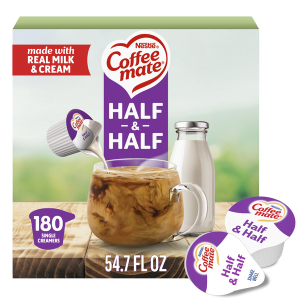 Coffee mate Half & Half Liquid Creamer Singles 54.72 oz