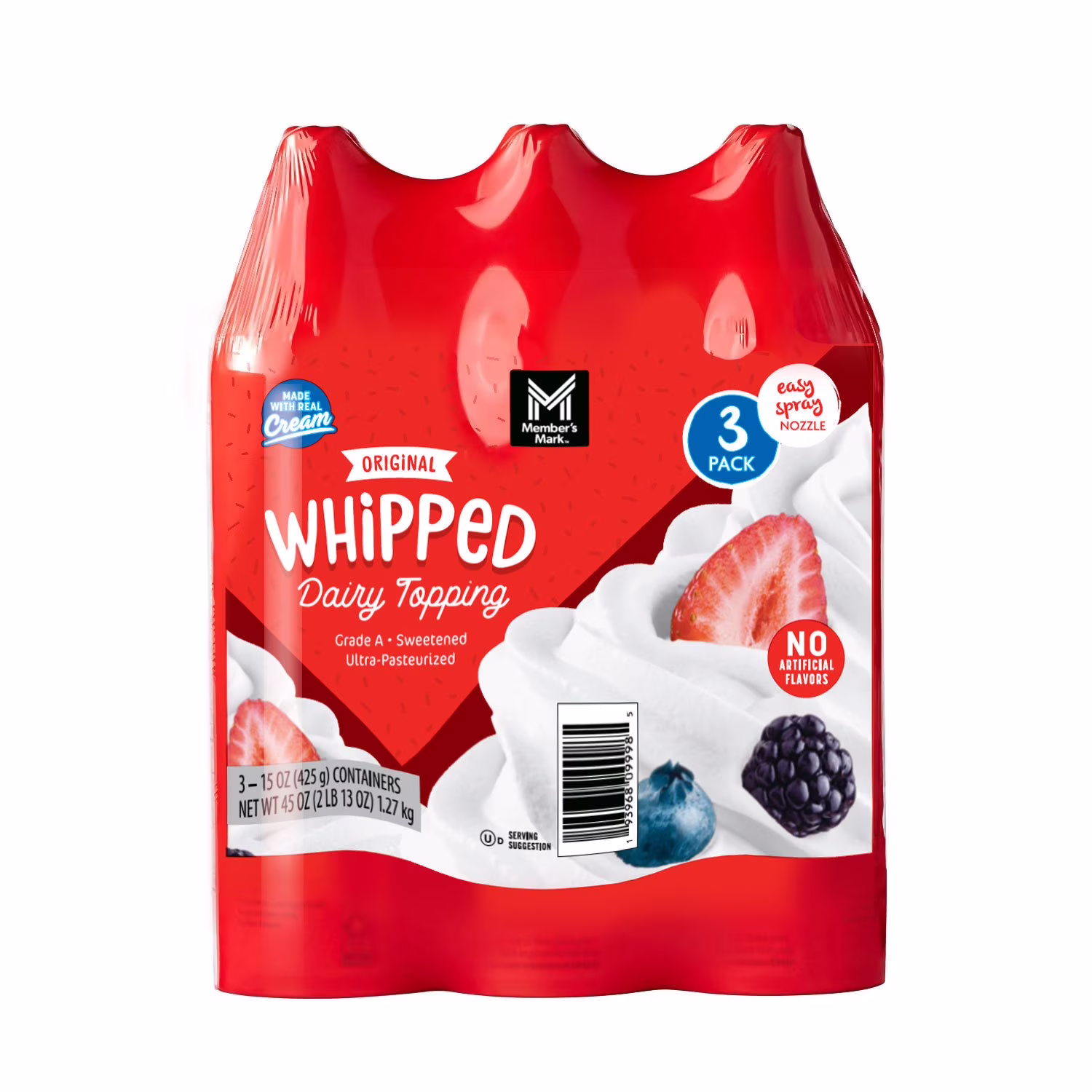 Member’s Mark Original Whipped Dairy Topping 15 oz 3  Count