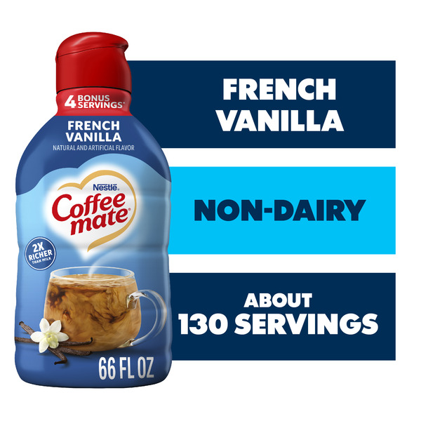 Coffee mate French Vanilla Flavored Coffee Creamer 66 fl oz