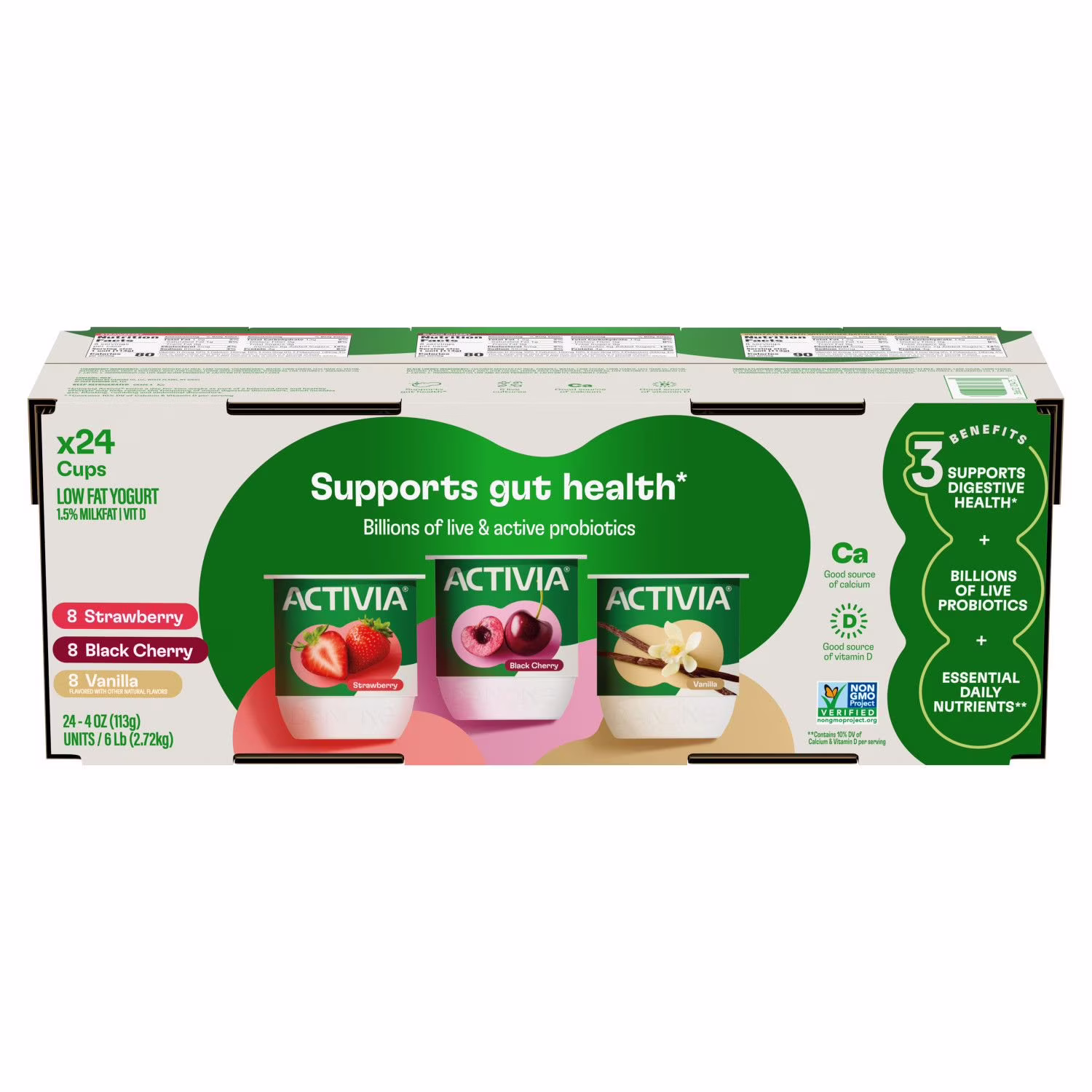 Activia Yogurt Drink Variety Pack 4 oz 24  Count
