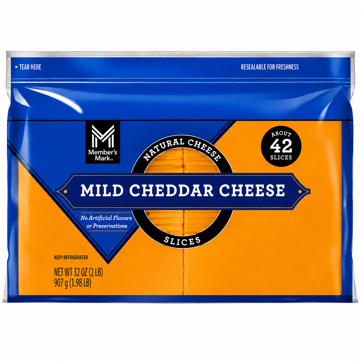 Member’s Mark Mild Cheddar Cheese Slices 32 oz