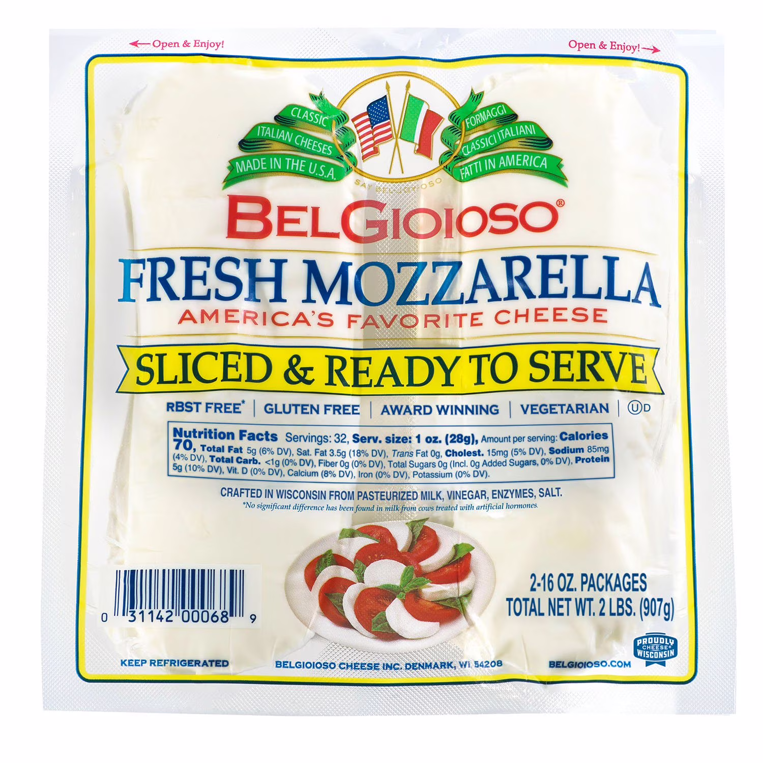 BelGioioso Mozzarella, Fresh 16 oz 2  Count