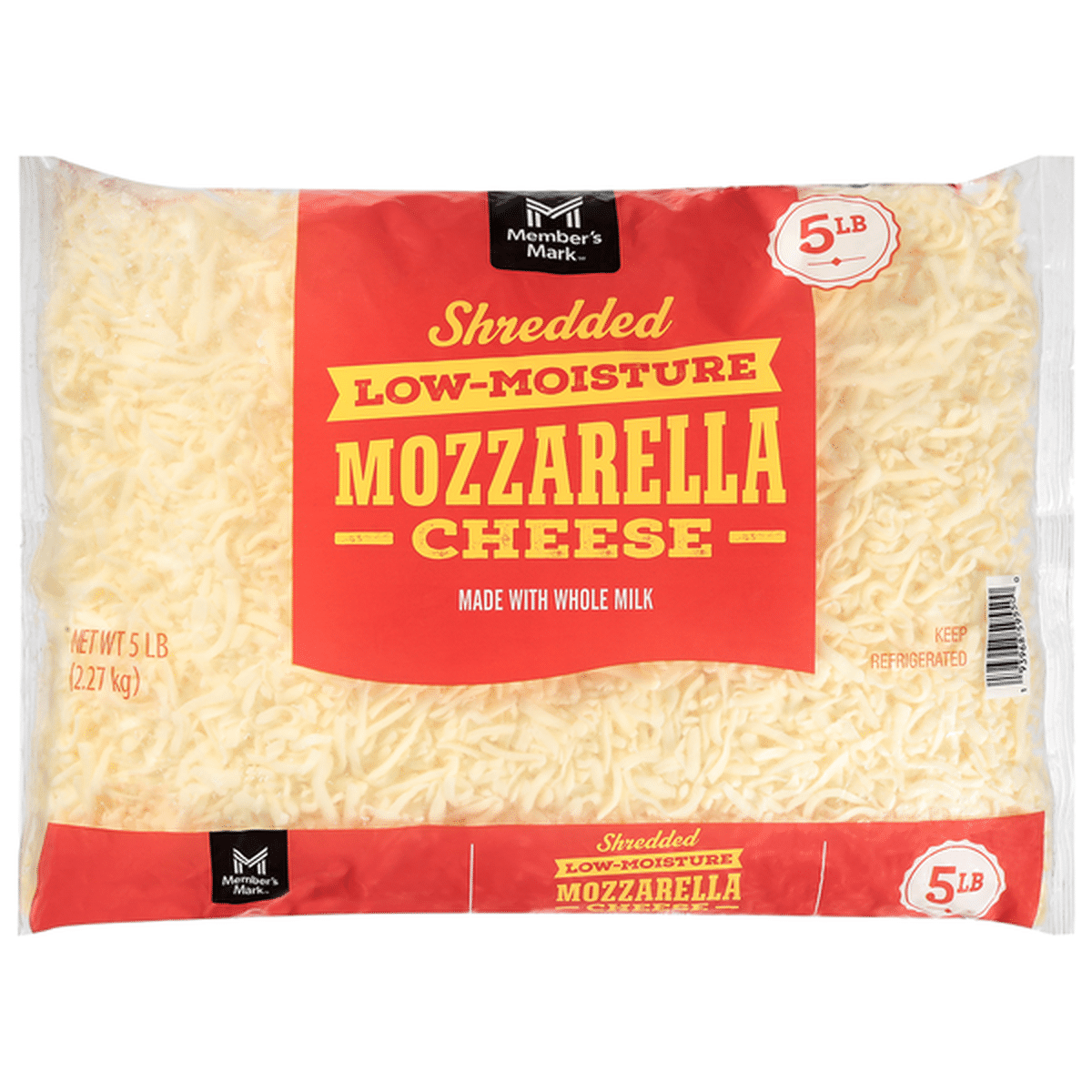 Member’s Mark Low-Moisture Mozzarella Shredded Cheese 5 lb