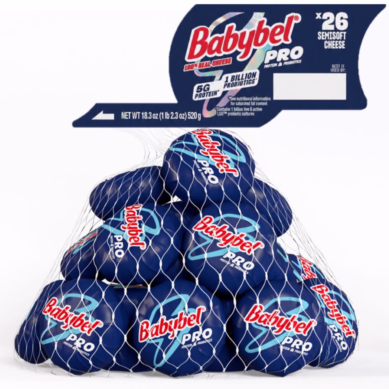 Mini Babybel® Cheese PRO (Protein + Probiotics) Snack Cheese 26 ct