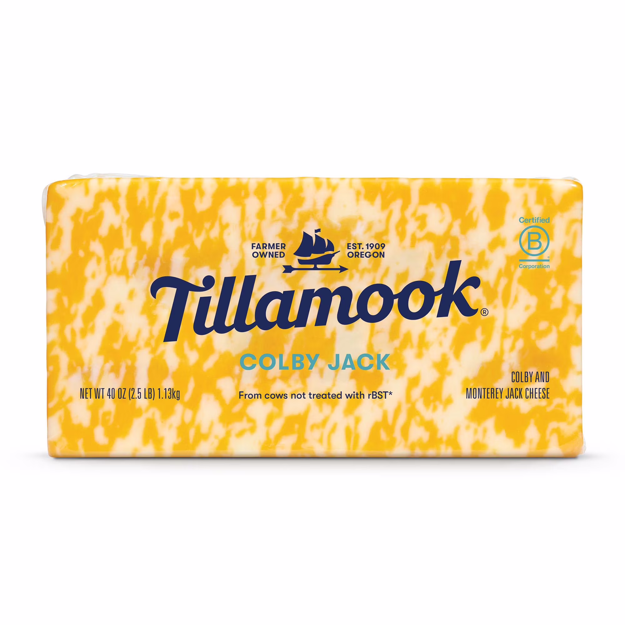 Tillamook Colby Jack Cheese Block 2.5 lb