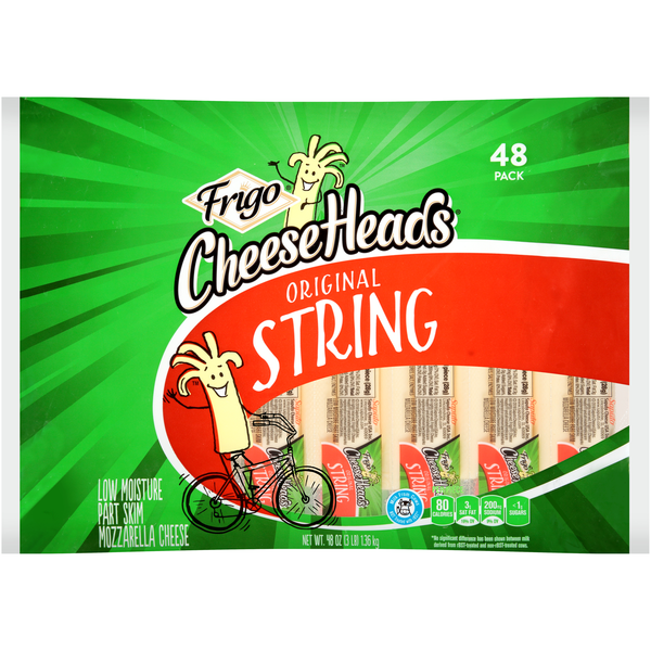 Frigo Cheese Heads Original String Cheese 48 ct