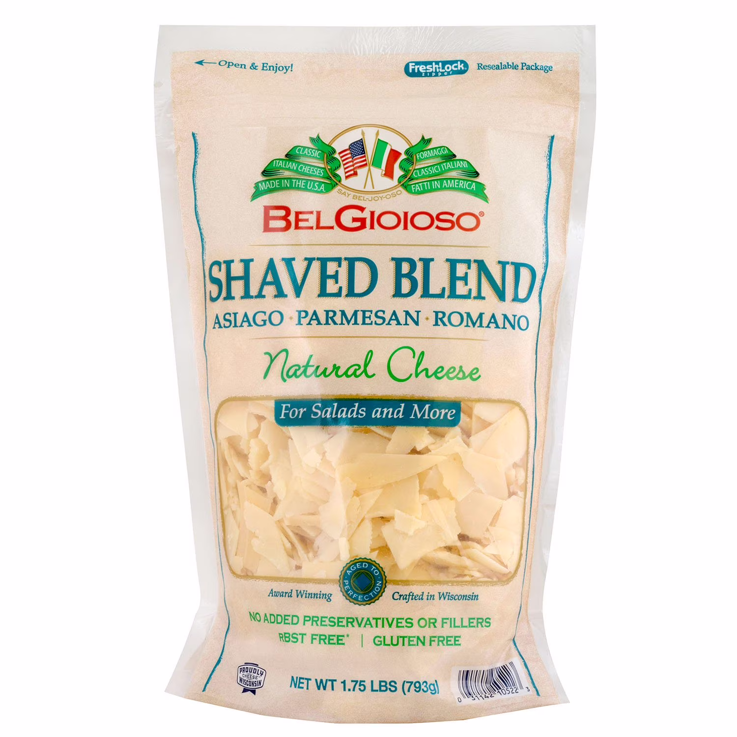 BelGioioso Cheese, Natural, Shaved Blend 1.75 lb