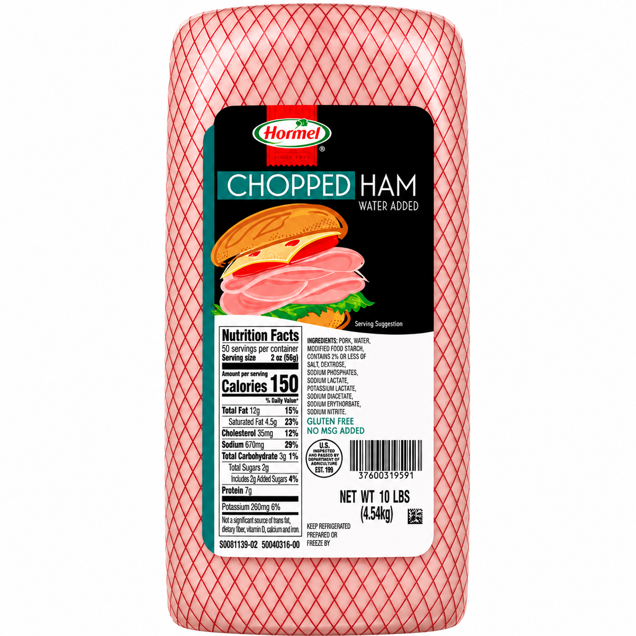 Hormel Black Label Chopped Ham, 10 LB