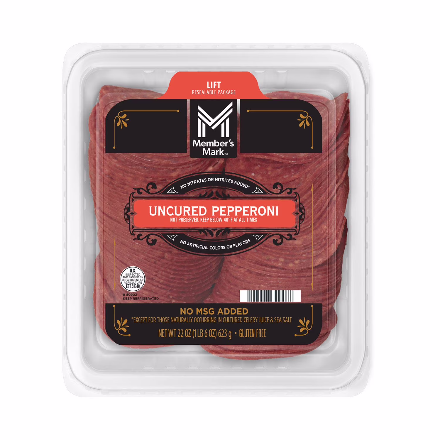 Member’s Mark Deli Style Dry Cured Pepperoni 22 oz