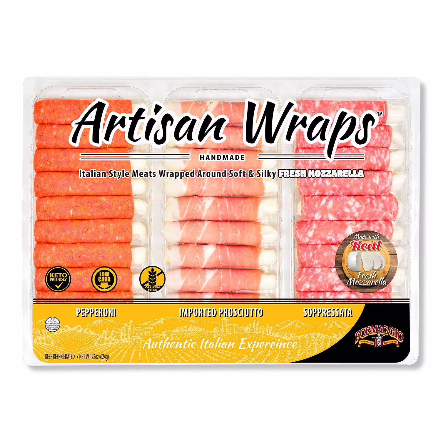 Formaggio Pepperoni Artisan Wraps