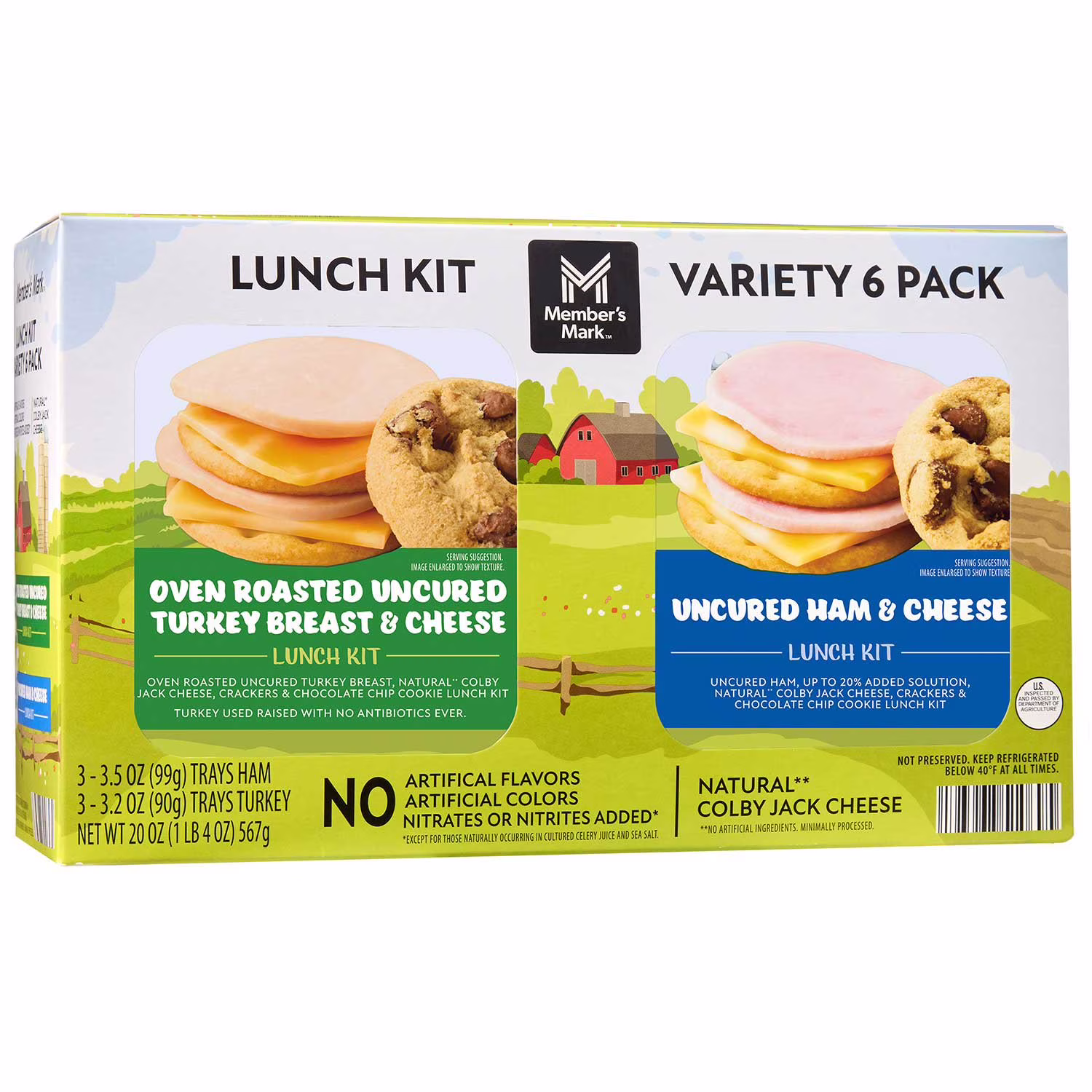 Member’s Mark Uncured Ham & Turkey Lunch Kit 6 ct