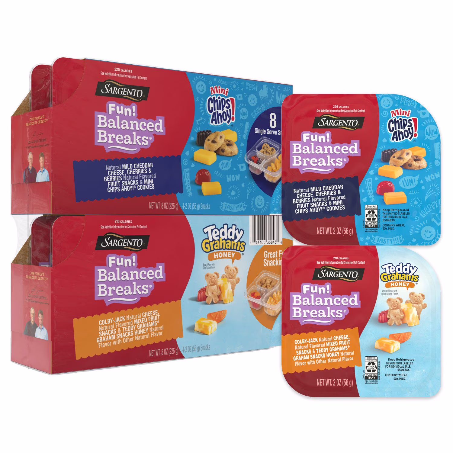 Sargento Fun! Balanced Breaks® Variety Snack Kit, 8-Pack