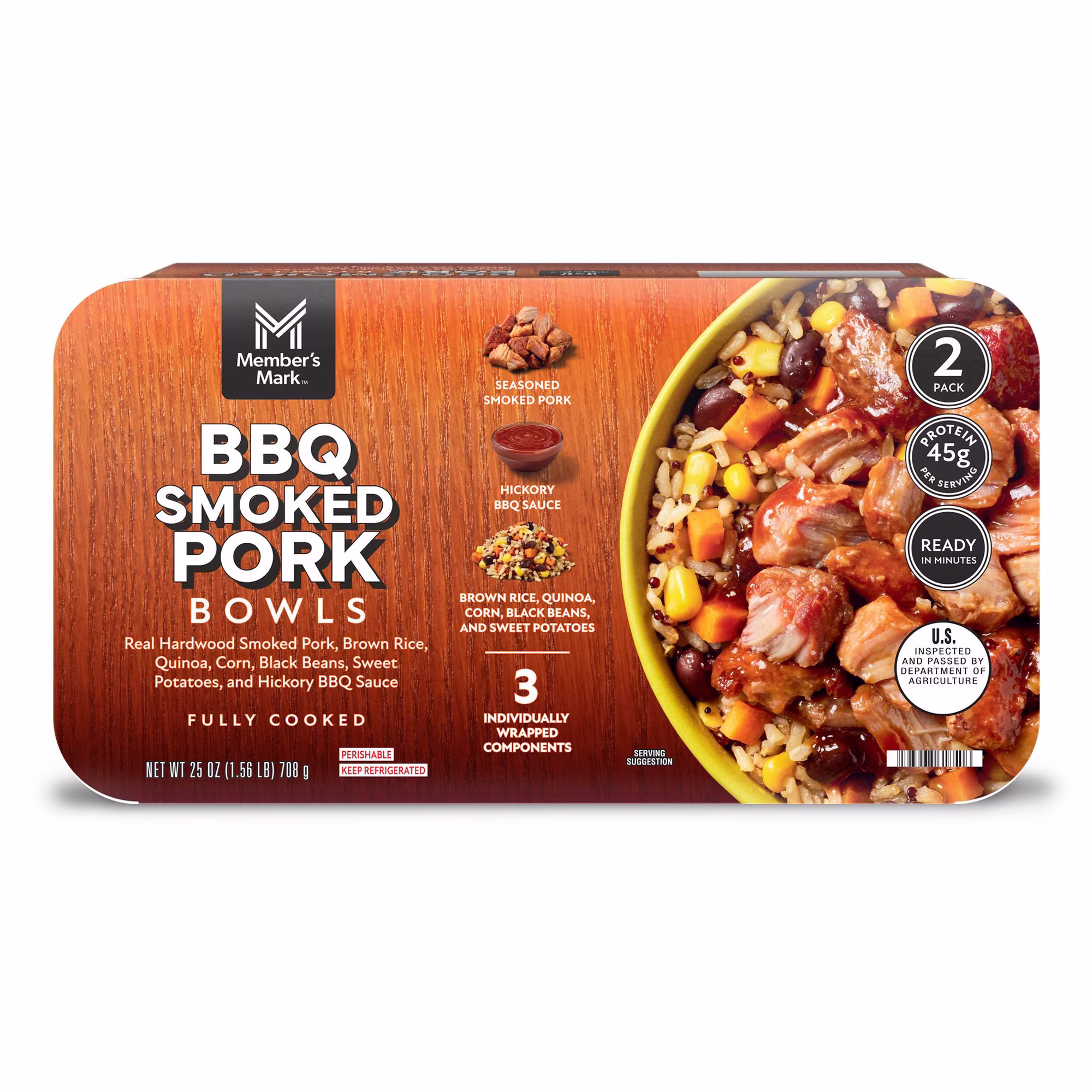 Member’s Mark BBQ Smoked Pork Bowls 2 ct