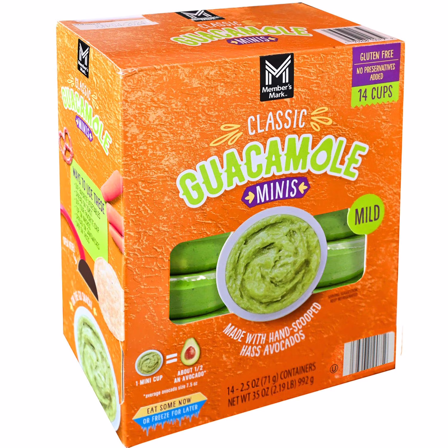 Guacamole Minis Member's Mark Mini Original Guacamole Cups (2.5 oz. 14 pk.)